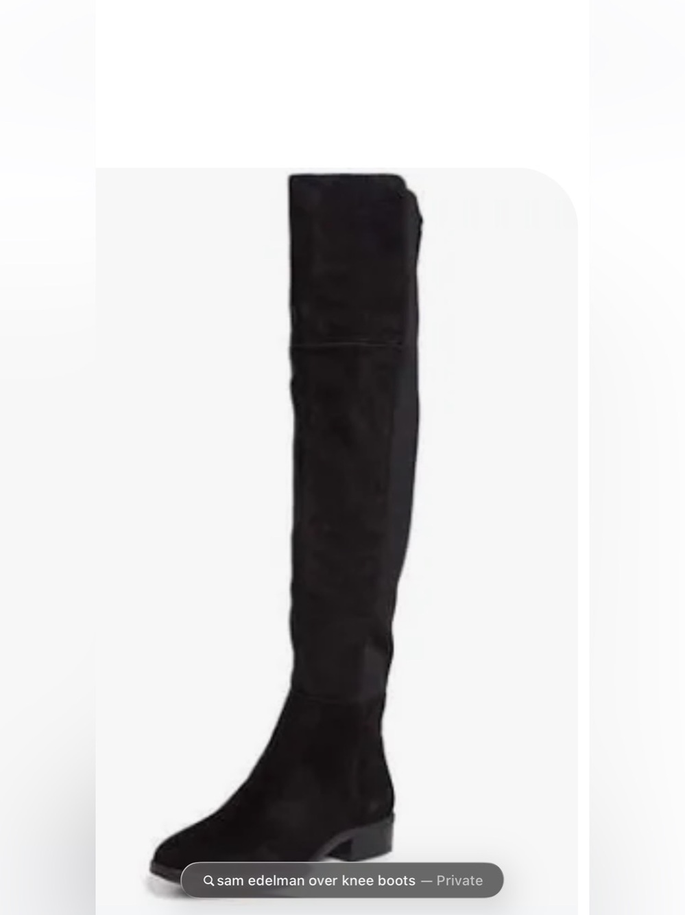 Sam Eidelman  Black Over-the-Knee Suede Block Heel Boots